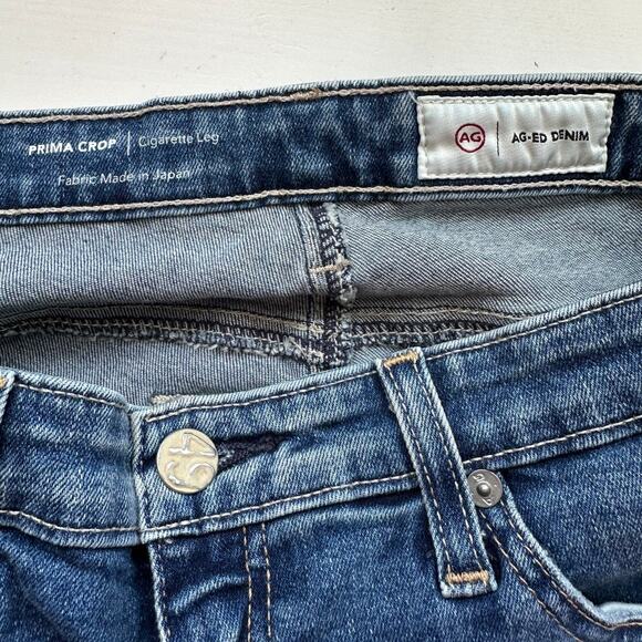 AG-ED Adriano Medium Light Wash Prima Crop Cigarette Leg Jeans 30 - Picture 10 of 16